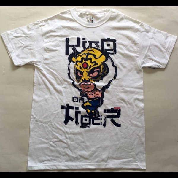 画像1: T-Crunch TIGER MASK Tシャツ color:[white] size:[M][L]