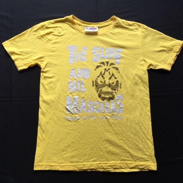 画像1: サーフ ＆ ミル・マスカラス  Tシャツ color:[light yellow] size:[M]