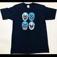 ミル・マスカラス ４マスク Tシャツ color:[navy] size:[Ｍ]