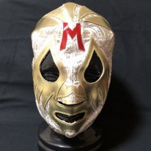 他の写真2: ミル・マスカラス トレード ブシオ製 高級感溢れる特殊生地 マスク着用本人写真付き 直筆サイン入り 試合用マスク