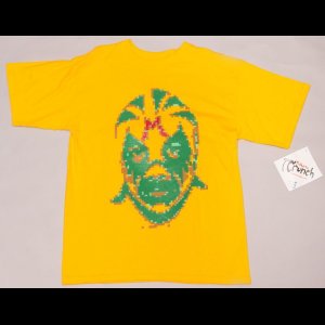 画像: ミル・マスカラス トレード モザイク Tシャツ color:[yellow] size:[M]