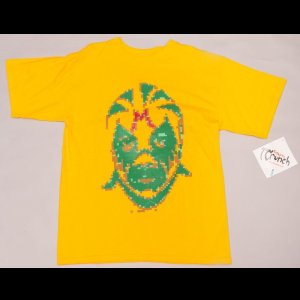 画像: ミル・マスカラス トレード モザイク Tシャツ color:[yellow] size:[M]