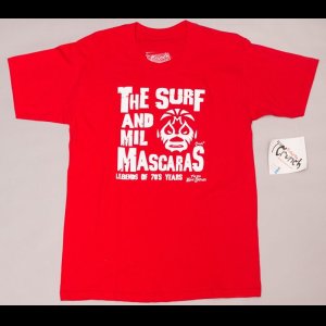 画像: ミル・マスカラス THE SURF Tシャツ color:[red] size:[M]