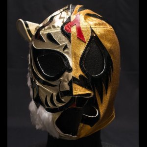 画像: タイガーマスク ＆ ミル・マスカラス マスカラ・クレアシオネス製 ハーフマスク