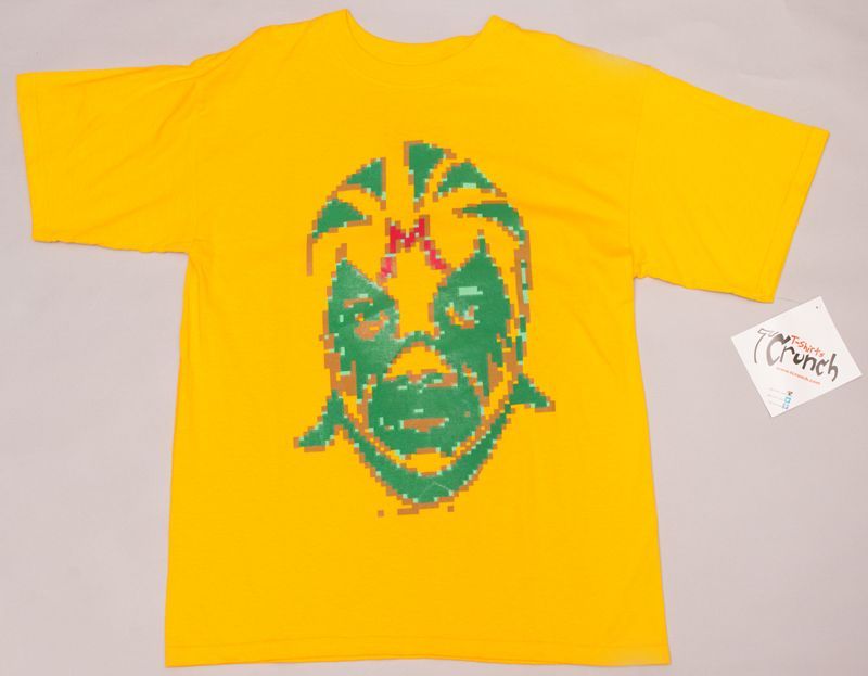 画像1: ミル・マスカラス トレード モザイク Tシャツ color:[yellow] size:[M] (1)