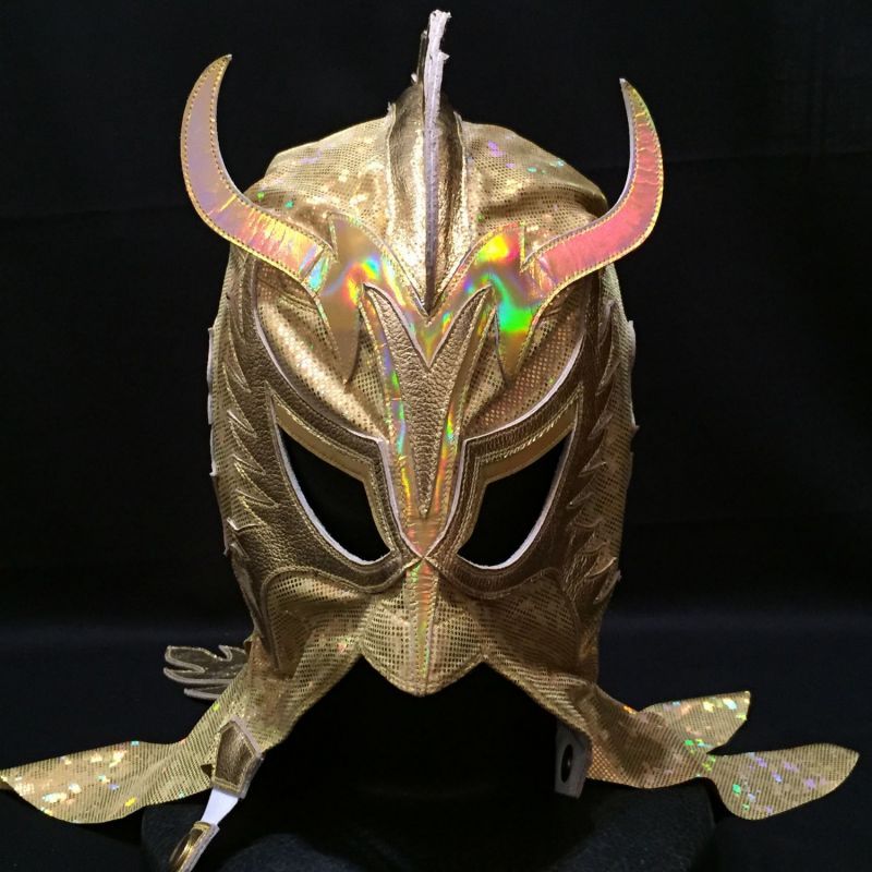 画像1: ウルティモ・ドラゴン 直筆サイン入り試合用マスク (1)