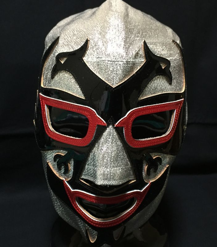 画像: ドスカラス　試合用マスク　銀ラメ　トムカラス製