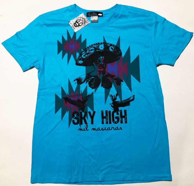 画像1: ミル・マスカラス SKY HIGH Tシャツ color:[sky blue] size:[M] (1)