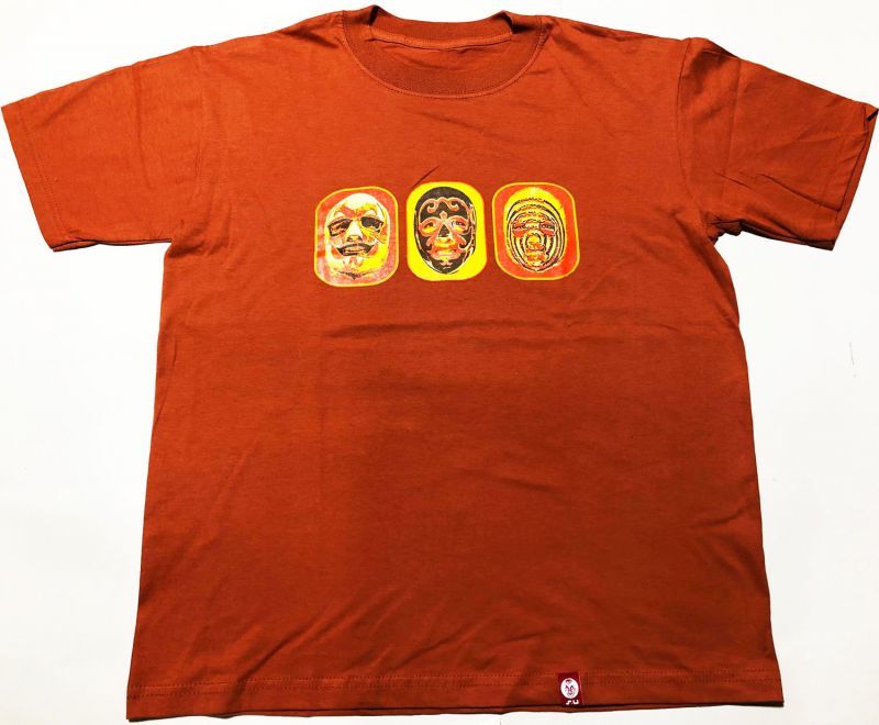 画像1: マスカラス ブラザーズ Tシャツ color:[orange red] size:[L] (1)