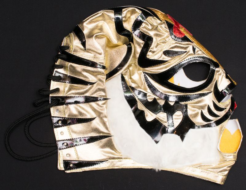 画像: タイガーマスク ＆ ミル・マスカラス マスカラ・クレアシオネス製 ハーフマスク